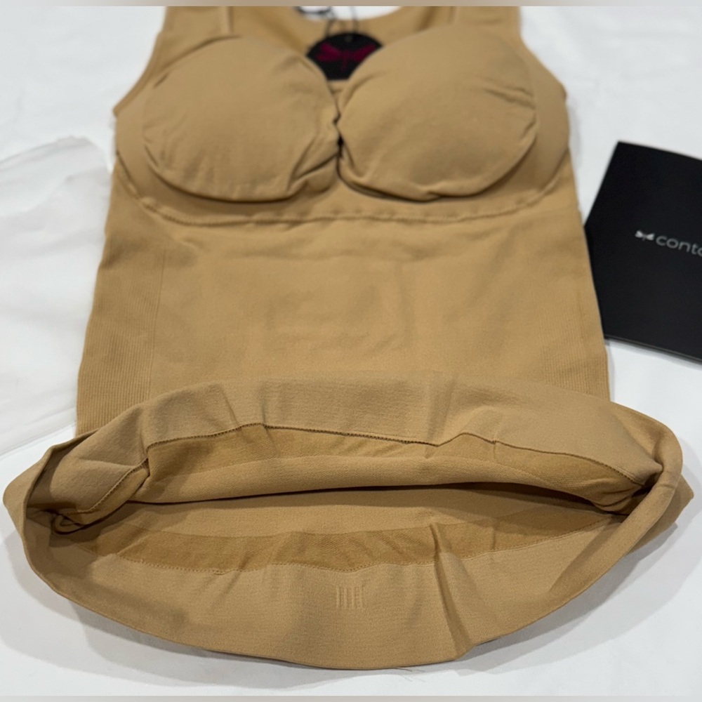 Contorly Cami Shaper Classic 010 Beige XL Tummy Control Built-in Bra NWT - Picture 4 of 8